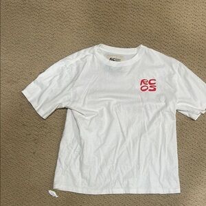 RCOS White T-Shirt with Red Logo